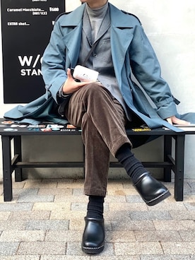 「チョコ色に染まれ」｜「アイテム（福袋/福箱）」を使った、hatahiroさん（メンズ・171cm）の冬コーディネート