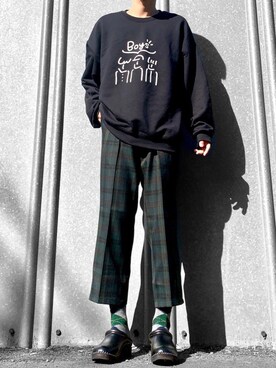 「CIAOPANIC TYPY（チャオパニックティピー）のアイテム（レッグウェア）」を使った、hatahiroさん（メンズ・171cm）の春コーディネート