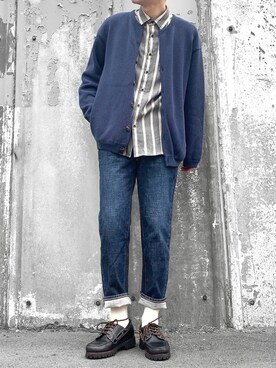「ロールアップ」｜「アイテム（福袋/福箱）」を使った、hatahiroさん（メンズ・171cm）の春コーディネート