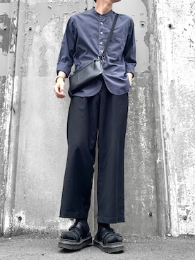 「MHL.」｜「アイテム（福袋/福箱）」を使った、hatahiroさん（メンズ・170cm）の夏コーディネート