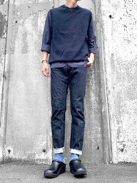 「MHL.」｜「アイテム（福袋/福箱）」を使った、hatahiroさん（メンズ・170cm）の夏コーディネート