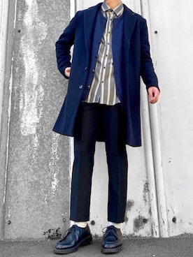 「KLEMAN（クレマン）の＜KLEMAN＞ PADRE/シューズ（モカシン/デッキシューズ）」を使った、hatahiroさん（メンズ・171cm）の冬コーディネート