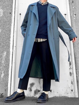 「KLEMAN（クレマン）の＜KLEMAN＞ PADRE/シューズ（モカシン/デッキシューズ）」を使った、hatahiroさん（メンズ・171cm）の冬コーディネート