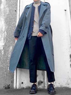 「KLEMAN（クレマン）の＜KLEMAN＞ PADRE/シューズ（モカシン/デッキシューズ）」を使った、hatahiroさん（メンズ・171cm）の冬コーディネート