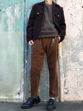 「SEVENDAYS=SUNDAY（セブンデイズサンデイ）のアイテム（その他アウター）」を使った、hatahiroさん（メンズ・171cm）の秋コーディネート