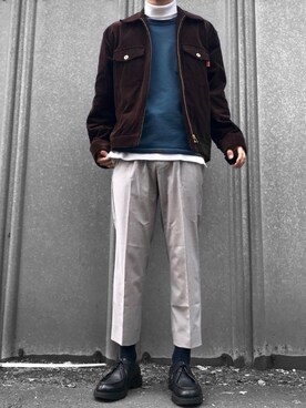 「SEVENDAYS=SUNDAY（セブンデイズサンデイ）のアイテム（その他アウター）」を使った、hatahiroさん（メンズ・171cm）の秋コーディネート