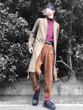 「秋のブラウンスタイル」｜「アイテム（その他）」を使った、hatahiroさん（メンズ・171cm）の秋コーディネート