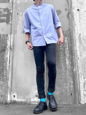 「KLEMAN（クレマン）の＜KLEMAN＞ PADRE/シューズ（モカシン/デッキシューズ）」を使った、hatahiroさん（メンズ・171cm）の夏コーディネート