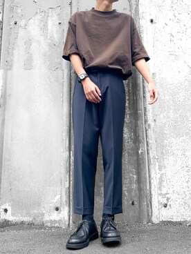 「Steven Alan」｜「アイテム（福袋/福箱）」を使った、hatahiroさん（メンズ・171cm）の秋コーディネート