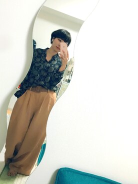 「me（ミイ）のアイテム（アクセサリー）」を使った、Chisakiさん（レディース・153cm）の秋コーディネート