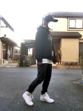 「FULL-BK（フルビーケー）のアイテム（キャップ）」を使った、tatsuyaさん（メンズ・164cm）の秋コーディネート