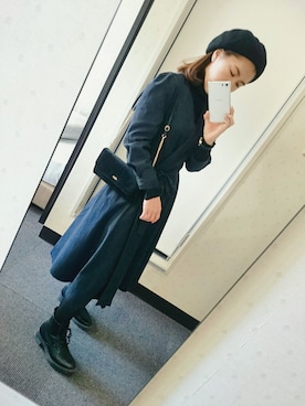 「ひとり旅」｜YUiさん（レディース・157cm）の冬コーディネート