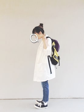 「ＧＷ」｜「アイテム（その他アウター）」を使った、中町さん（レディース・156cm）の春コーディネート