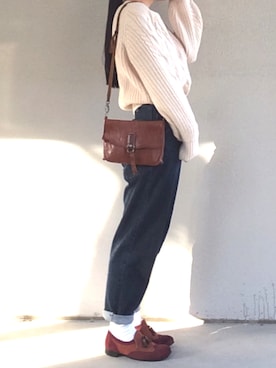 中町さん(レディース・157cm)の冬コーディネート