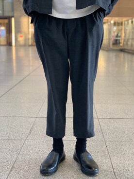 「フォロー、イイネ、お気に入り登録お願いします♡」｜「アイテム（スラックス）」を使った、masaki_naraさん（メンズ・178cm）の春コーディネート