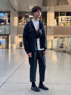 「おうちスタイル」｜「アイテム（ブルゾン）」を使った、masaki_naraさん（メンズ・178cm）の春コーディネート