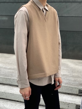 「PUBLIC TOKYO（パブリックトウキョウ）のアイテム（ベスト）」を使った、masaki_naraさん（メンズ・178cm）の夏コーディネート