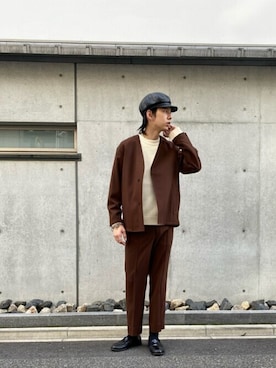 「コーディネート」｜「アイテム（その他アウター）」を使った、masaki_naraさん（メンズ・178cm）の春コーディネート