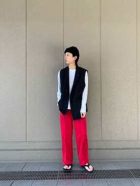 「コーディネート」｜「アイテム（その他アウター）」を使った、masaki_naraさん（メンズ・178cm）の夏コーディネート