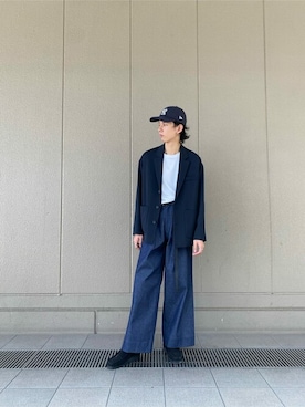 「スタイリング」｜「アイテム（ジャケット/アウター）」を使った、masaki_naraさん（メンズ・178cm）の夏コーディネート