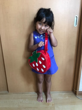 「Carter's（カーターズ）のアイテム（ワンピース/ドレス）」を使った、ayumiさん（キッズ・90cm）の夏コーディネート