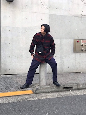 「US（アス）のアイテム」を使った、shunさん（メンズ・180cm）の春コーディネート