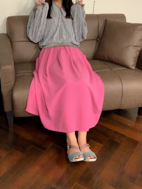 「merry jenny（メリージェニー）のアイテム（シャツワンピース）」を使った、Sindbadさん（レディース・160cm）の秋コーディネート