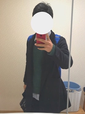 「おでかけ」｜「アイテム（チェスターコート）」を使った、永 遠さん（メンズ・171cm）の春コーディネート