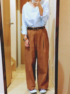 「haco!（ハコ）のアイテム（アナログ腕時計）」を使った、raichiさん（レディース・151cm）の春コーディネート