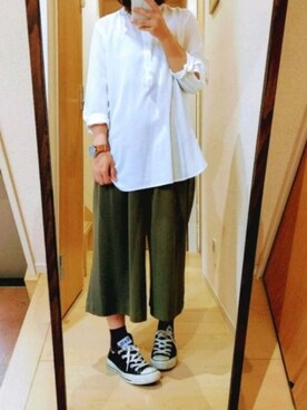 「くつした」｜「アイテム（アナログ腕時計）」を使った、raichiさん（レディース・151cm）の春コーディネート