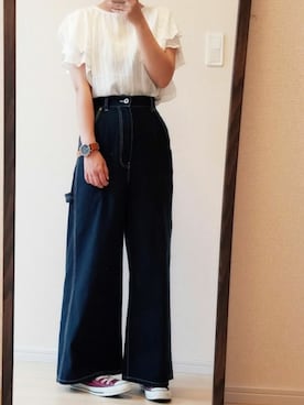 「haco!（ハコ）のアイテム（アナログ腕時計）」を使った、raichiさん（レディース・151cm）の夏コーディネート