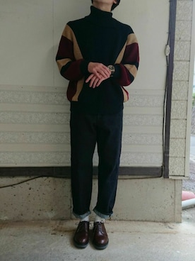 きつねんさん（メンズ・173cm）の秋コーディネート