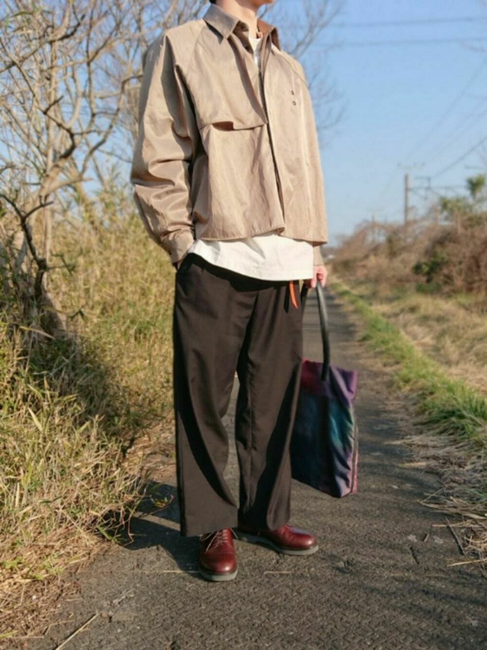 JieDa ジエダ / TRENCH SHIRT トレンチシャツ / Jie-20S-SH01を使った