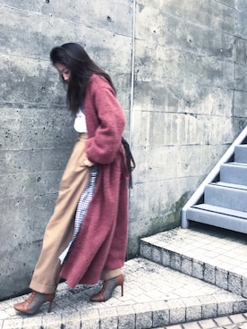 「ETRE TOKYO（エトレトウキョウ）のアイテム（その他アウター）」を使った、SARASAさん（レディース・159cm）の冬コーディネート