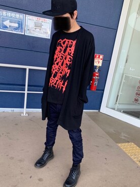「SHOCKERのアイテム（キャップ）」を使った、rudoさん（メンズ・174cm）の春コーディネート