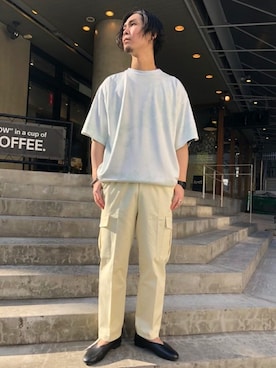「417 EDIFICE（フォーワンセブンエディフィス）のアイテム（スリッポン）」を使った、417ｂｙEDIFICE渋谷店さん（メンズ・176cm）の春コーディネート