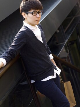 「5（ファイブ）のアイテム（チノパンツ）」を使った、Jerryさん（レディース・160cm）の秋コーディネート