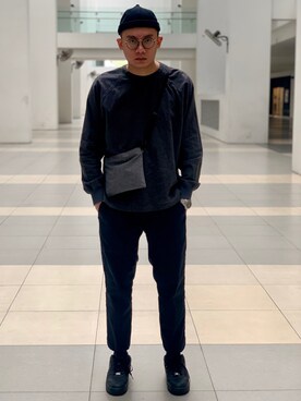 「man」｜Chan CheeHongさん（メンズ・180cm）の冬コーディネート