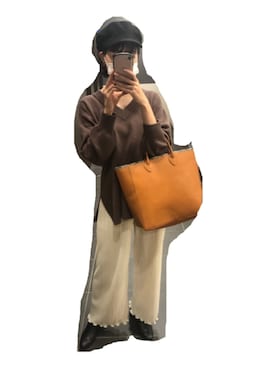 「BEAUTY&YOUTH UNITED ARROWS（ビューティーアンドユースユナイテッドアローズ）のアイテム（トートバッグ）」を使った、Kannaさん（レディース・162cm）の秋コーディネート
