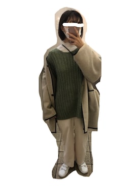 「tiptop（ティップトップ）のアイテム（その他アウター）」を使った、Kannaさん（レディース・162cm）の冬コーディネート
