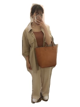 「BEAUTY&YOUTH UNITED ARROWS（ビューティーアンドユースユナイテッドアローズ）のアイテム（トートバッグ）」を使った、Kannaさん（レディース・162cm）の春コーディネート
