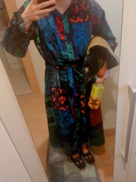 「チチカカ（チチカカ）のアイテム（オールインワン・サロペット）」を使った、conqさん（レディース・157cm）の秋コーディネート