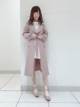 トレンチコートを使った ベルトセット のレディース人気ファッションコーディネート Wear