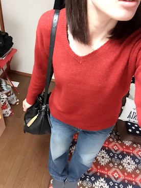 「#203（ニイマルサン）のアイテム（アクセサリー）」を使った、ようこさん（レディース・174cm）の冬コーディネート