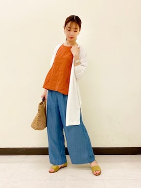 「RODE SKO」｜「アイテム（その他トップス）」を使った、rina...さん（レディース・163cm）の春コーディネート