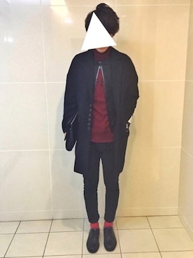 TaQさん（メンズ・180cm）の冬コーディネート