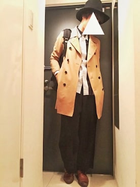 「soe shirts（ソーイシャツ）のアイテム（トップス）」を使った、TaQさん（メンズ・180cm）の冬コーディネート