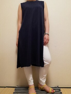 「UNTITLED（アンタイトル）のアイテム（パンツ）」を使った、うたみるのさん（レディース・151cm）の夏コーディネート