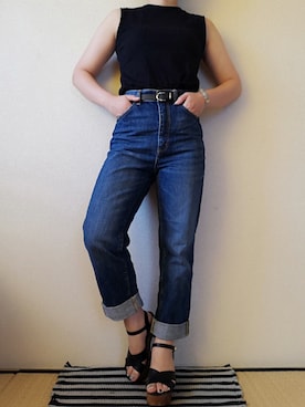 「ザツザイ」｜うたみるのさん（レディース・151cm）の夏コーディネート