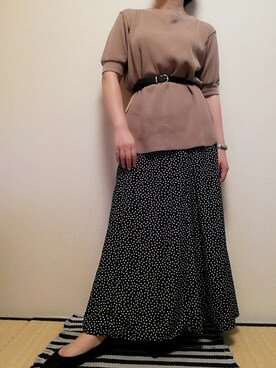 「UNTITLED（アンタイトル）のアイテム（スカート）」を使った、うたみるのさん（レディース・151cm）の秋コーディネート